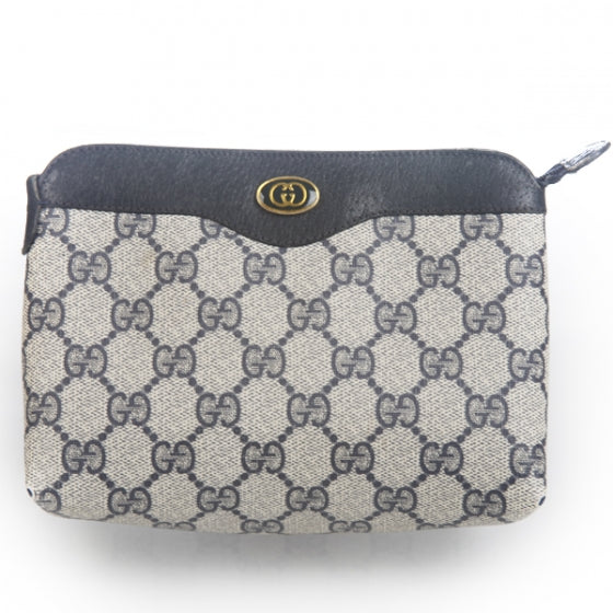 Monogram Cosmetic Case Navy