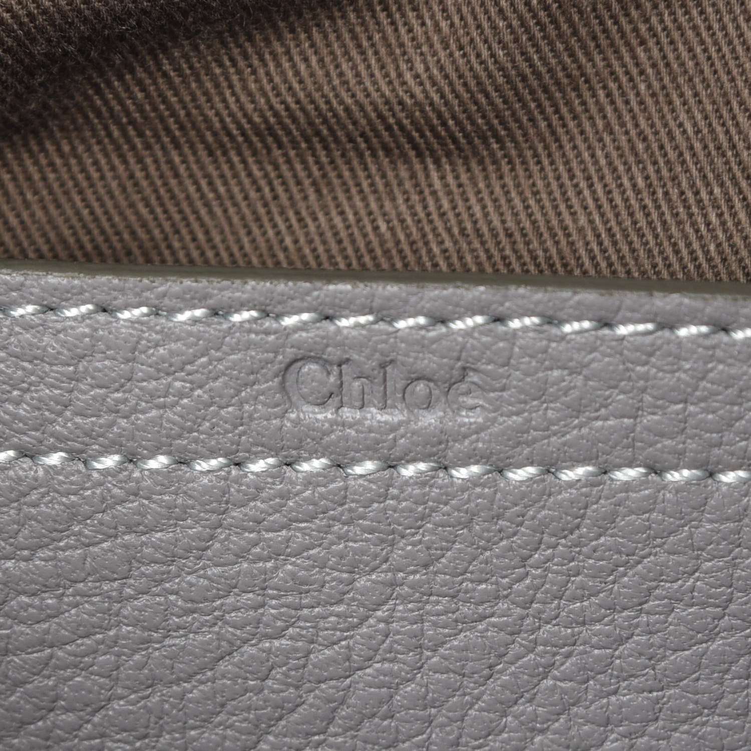 Chloe Calfskin Medium Marcie Round Crossbody Bag Cashmere Grey 6 of 8