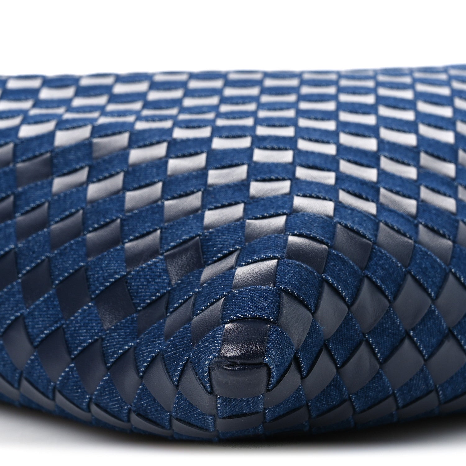 Bottega Veneta Denim Nappa Intrecciato Large Hop Abyss Indigo 8 of 9