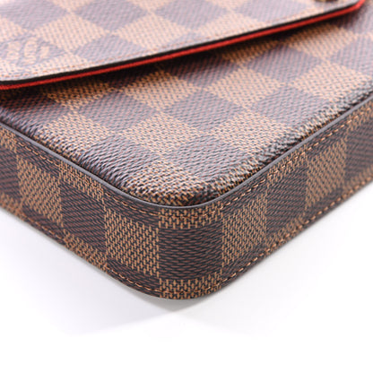 Louis Vuitton Damier Ebene Pochette Felicie Chain Wallet 5 of 12