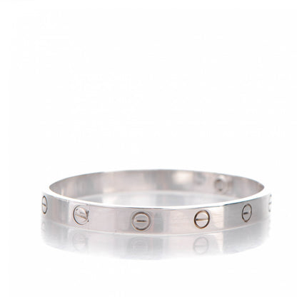 Cartier 18K White Gold LOVE Bracelet 17 3 of 6