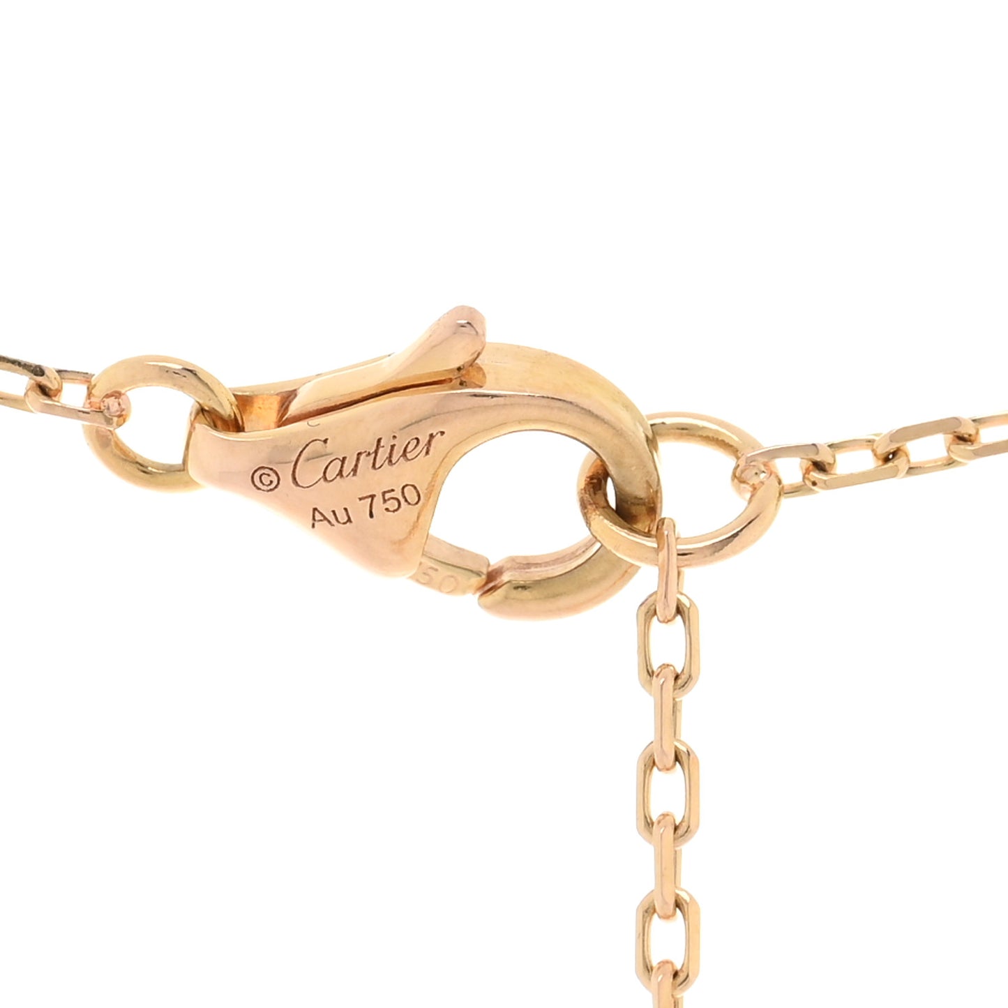 18K Pink Gold Diamond SM D'Amour Pendant Necklace