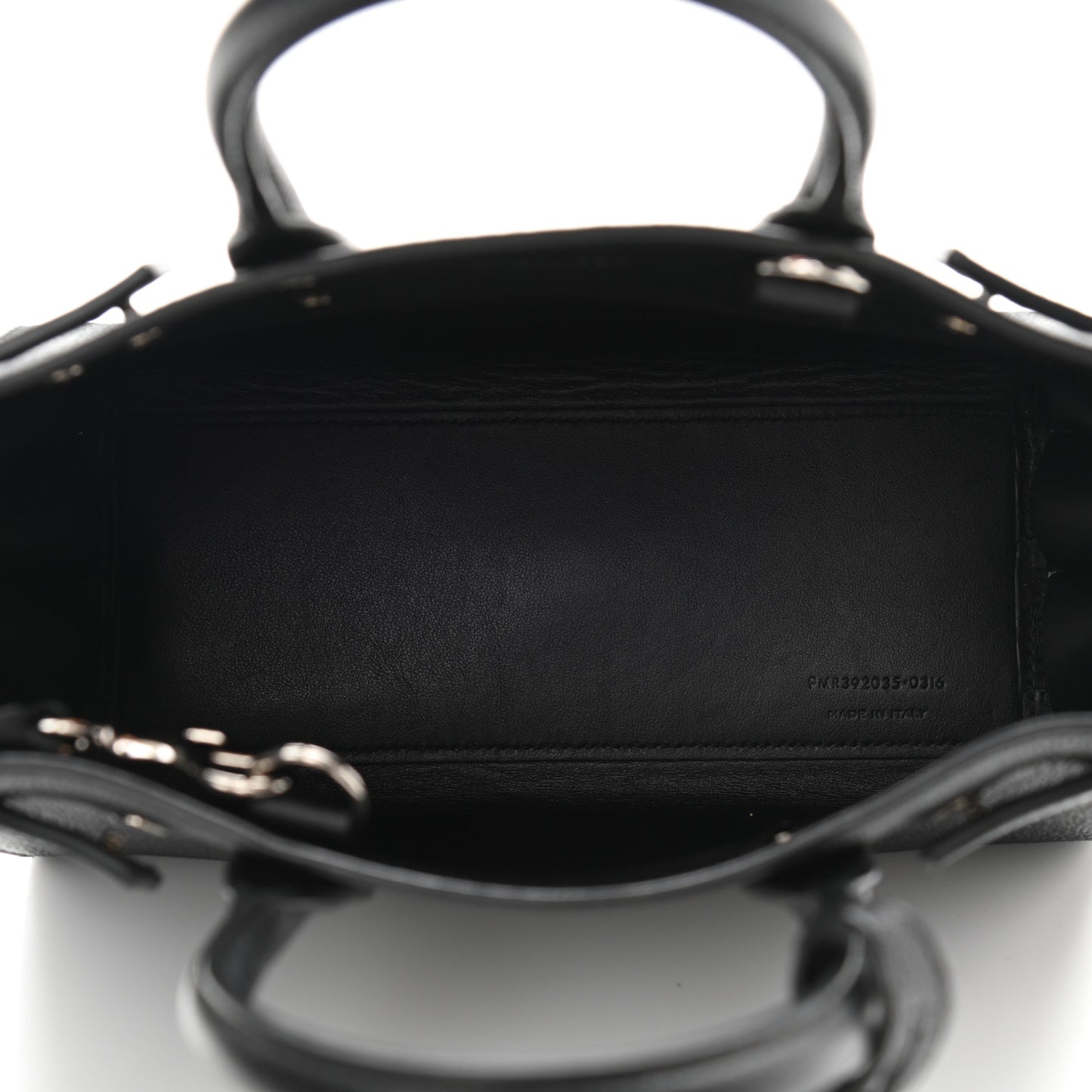 Grained Calfskin Nano Sac De Jour Black