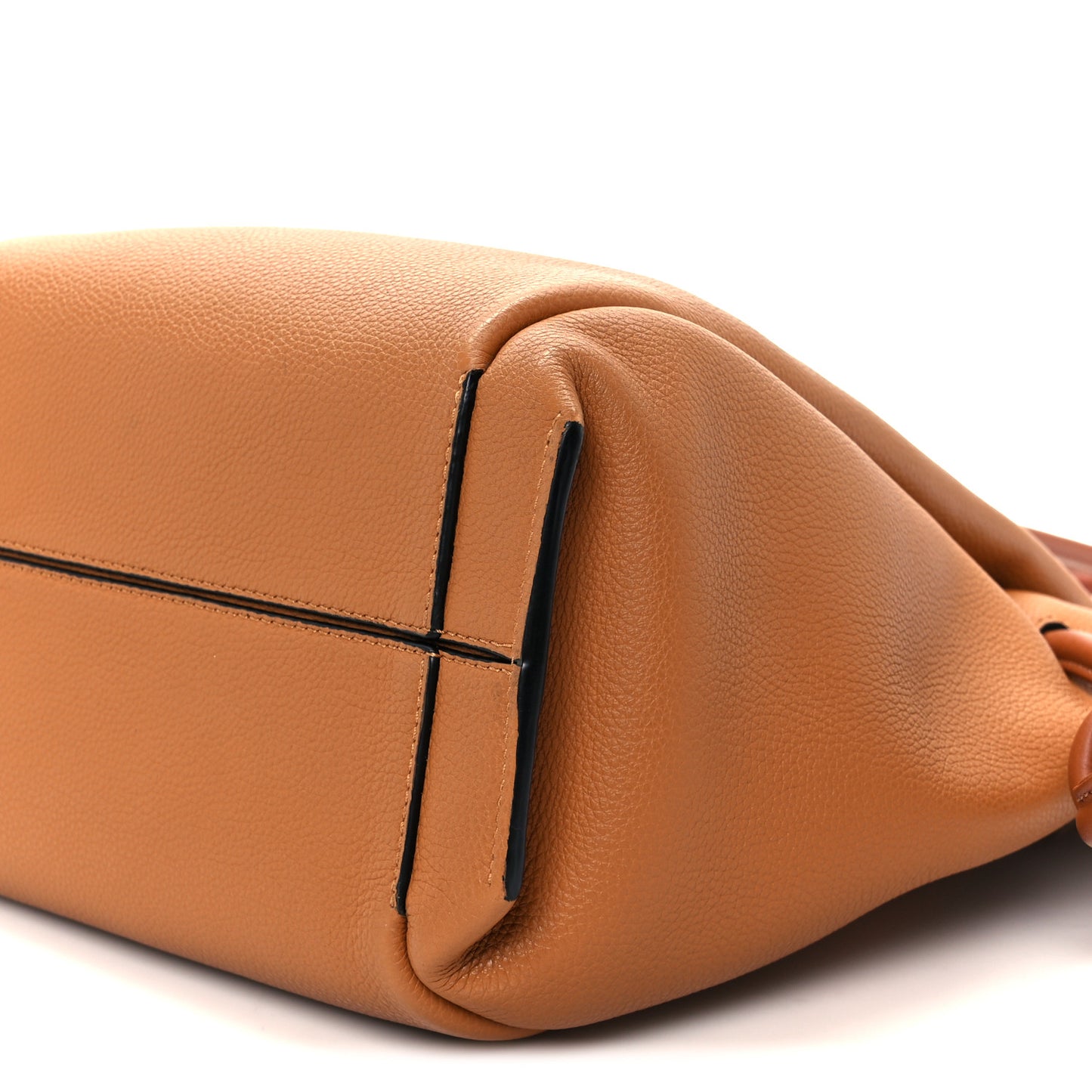 Calfskin Small Flamenco Knot Bag Caramel