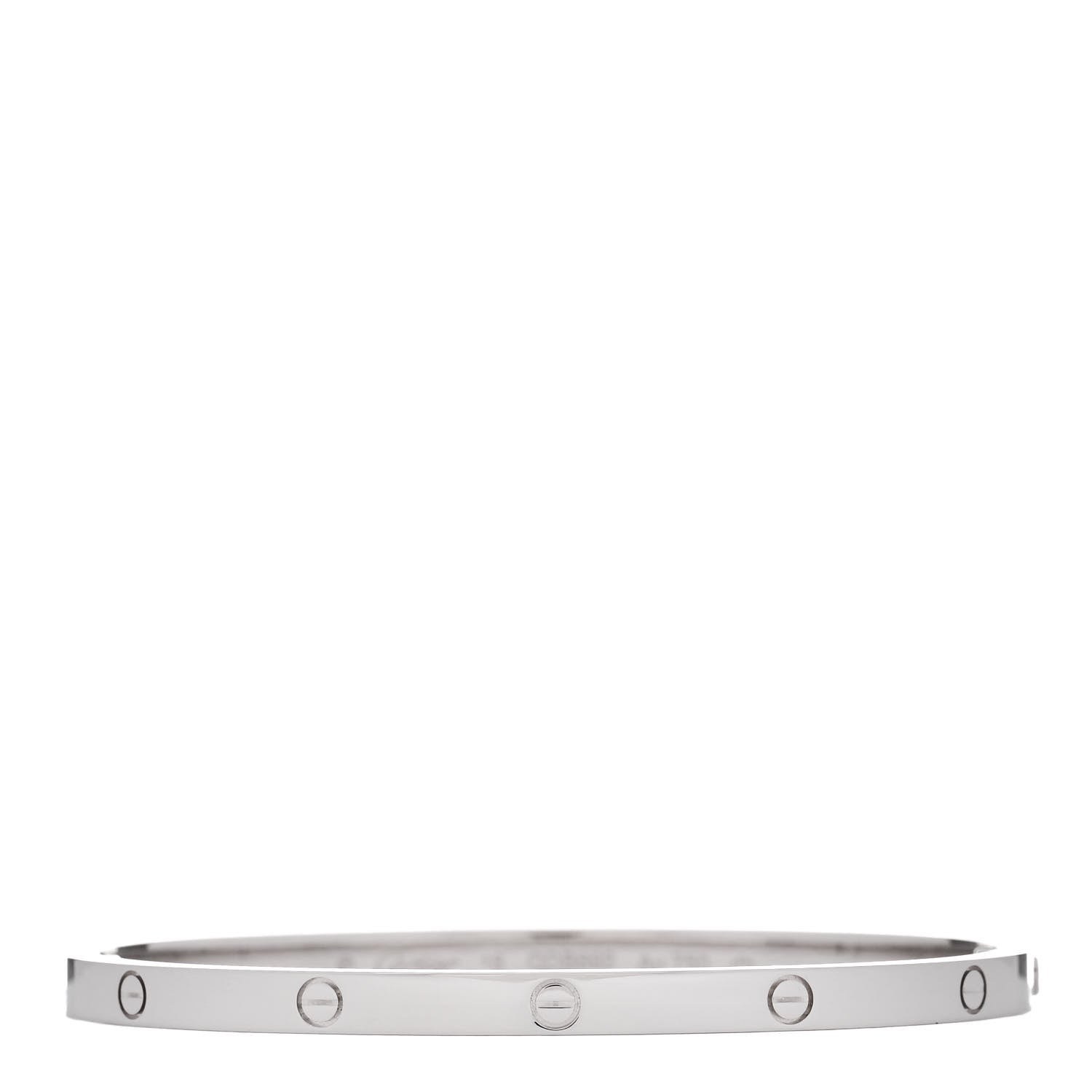 Cartier 18K White Gold Small LOVE Bracelet 16 1 of 6