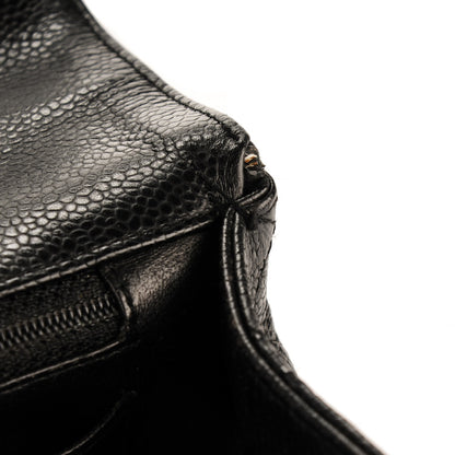 Chanel Caviar Quilted Jumbo Single Flap Black 10 of 13