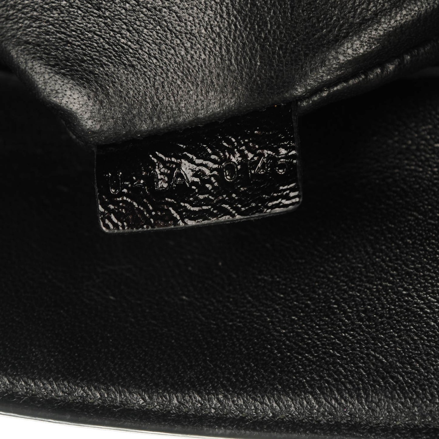 Shiny Goatskin Medium Phantom Luggage Black