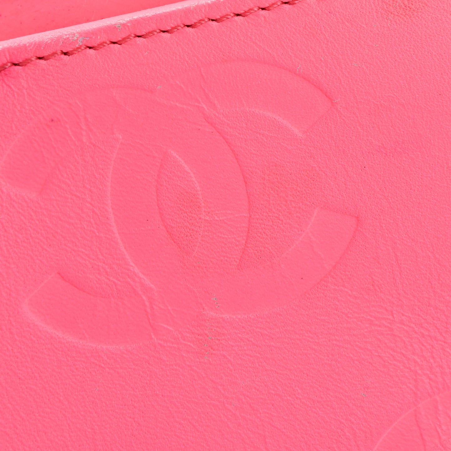 Calfskin Quilted Cambon Yen Wallet Black