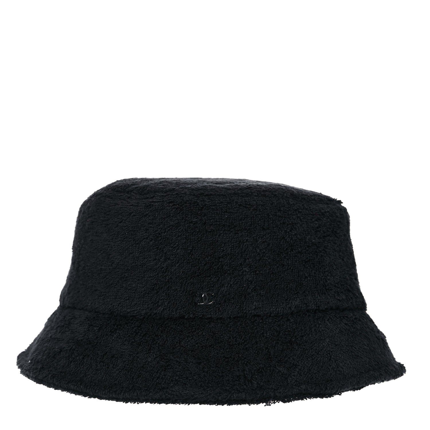 Chanel Terry Cloth CC Bucket Hat M Black 1 of 7