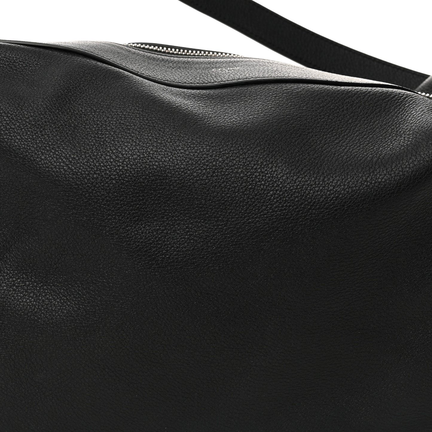 Supple Calfskin Weekend Romy Shoulder Bag Black