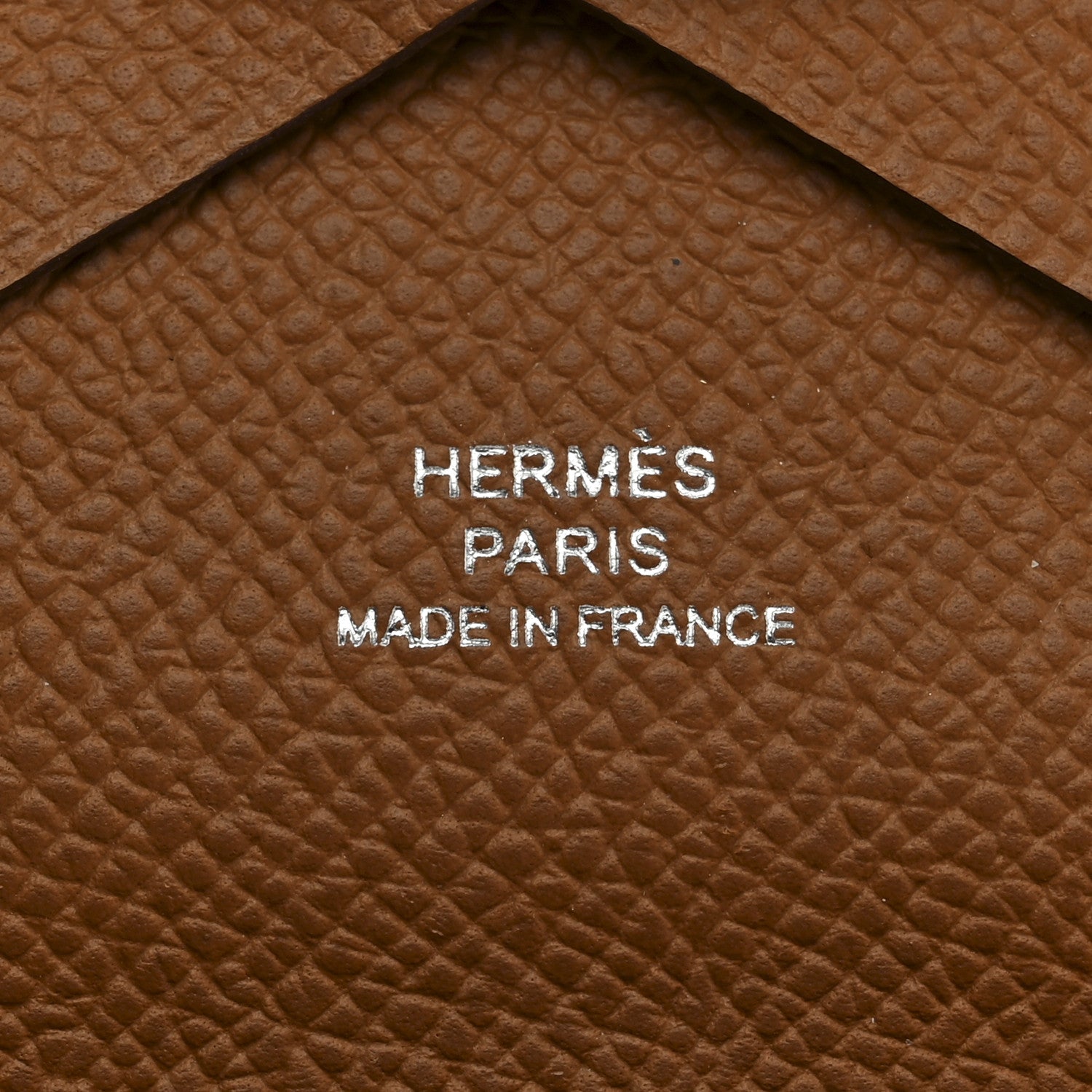 Hermes Epsom Calvi Duo Card Case Gold 6 of 7