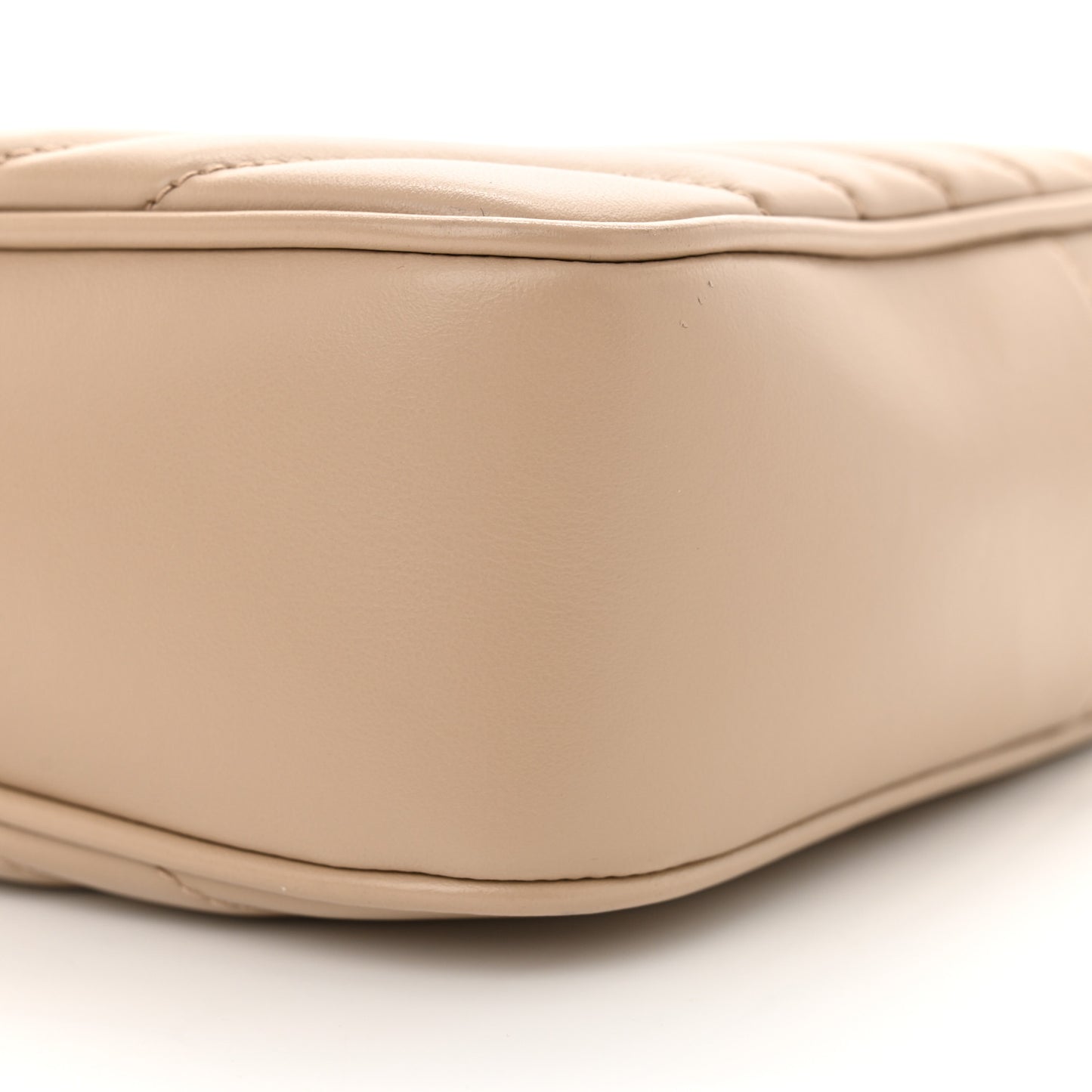 Calfskin Matelasse Monogram Lou Camera Bag Dark Beige