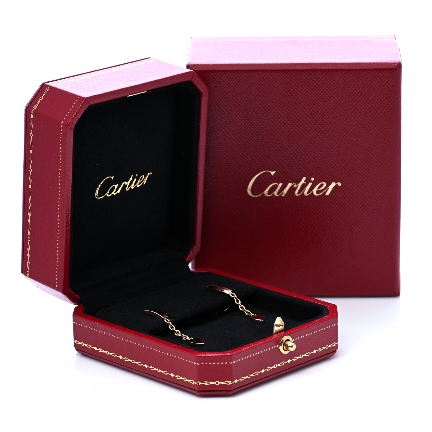 Cartier 18K Pink Gold Mon Amour Heart Drop Earrings 8 of 8