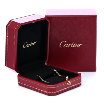 Cartier 18K Pink Gold Mon Amour Heart Drop Earrings 8 of 8