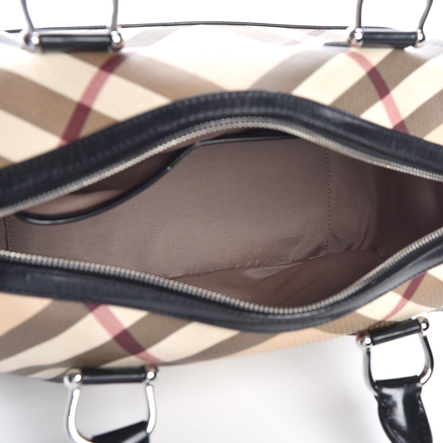 Burberry Nova Check Bowling Bag Black 5 of 13