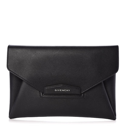 Givenchy Sugar Goatskin Medium Antigona Envelope Clutch Black 1 of 7
