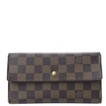 Louis Vuitton Damier Ebene Porte Tresor International Wallet 1 of 16