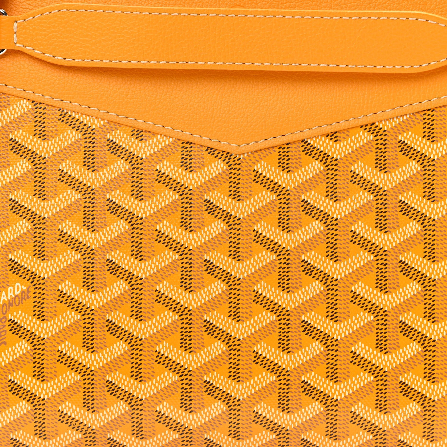 Goyard Goyardine Rouette Structure PM Yellow 7 of 9
