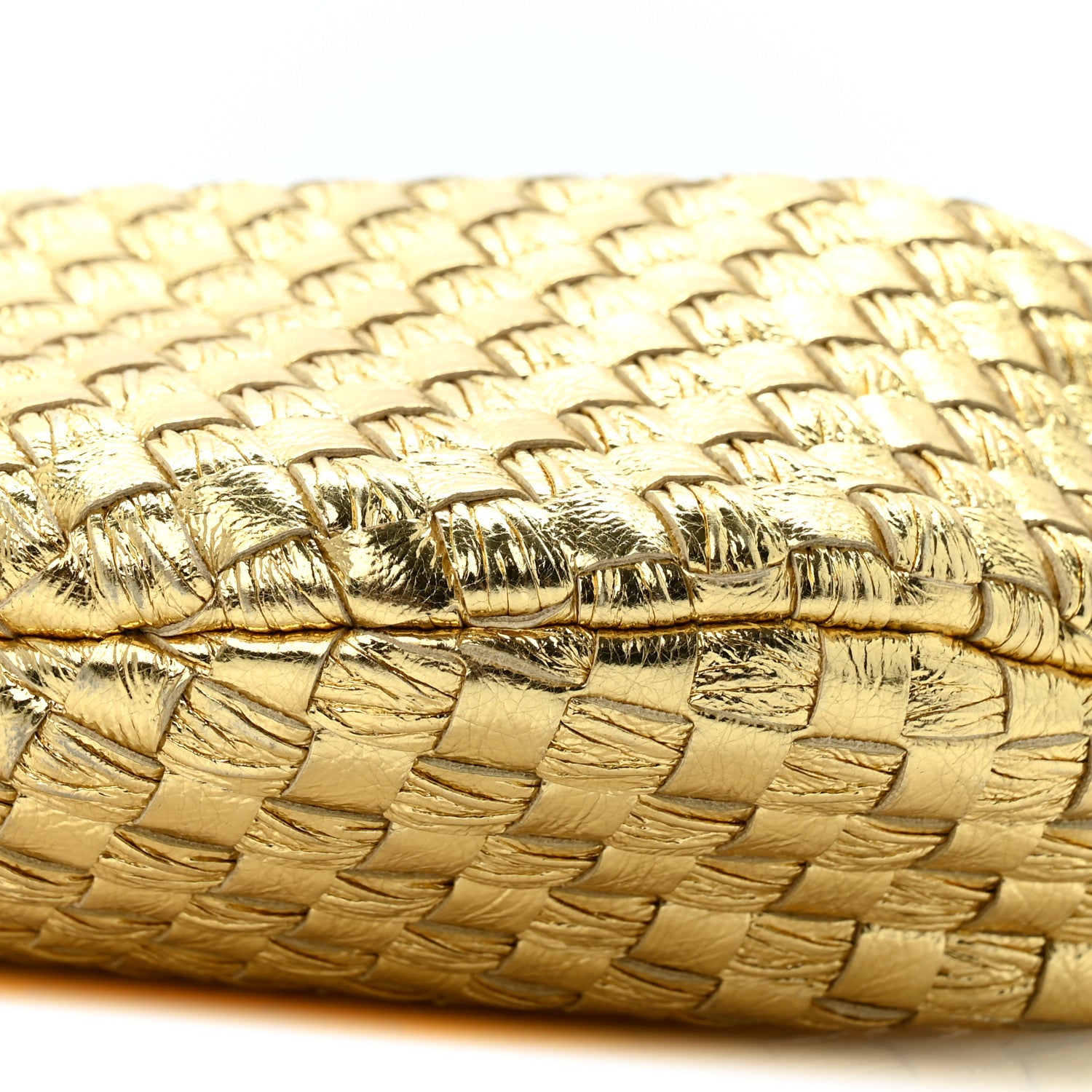 Bottega Veneta Metallic Nappa Intrecciato Mini Jodie Gold 10 of 12