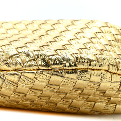 Bottega Veneta Metallic Nappa Intrecciato Mini Jodie Gold 10 of 12