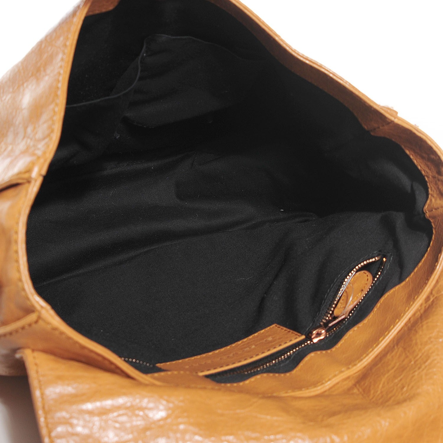 Balenciaga Agneau Giant 12 Rose Gold Hardware Neo Folk Messenger Cumin 5 of 10