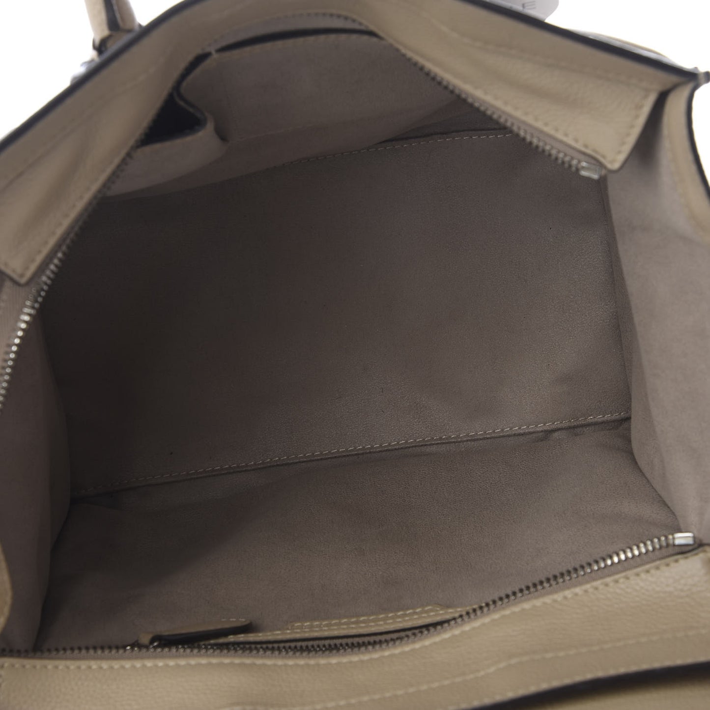 Drummed Calfskin Mini Luggage Taupe