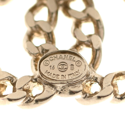 Chanel Metal Chain Link CC Earrings Gold 3 of 4