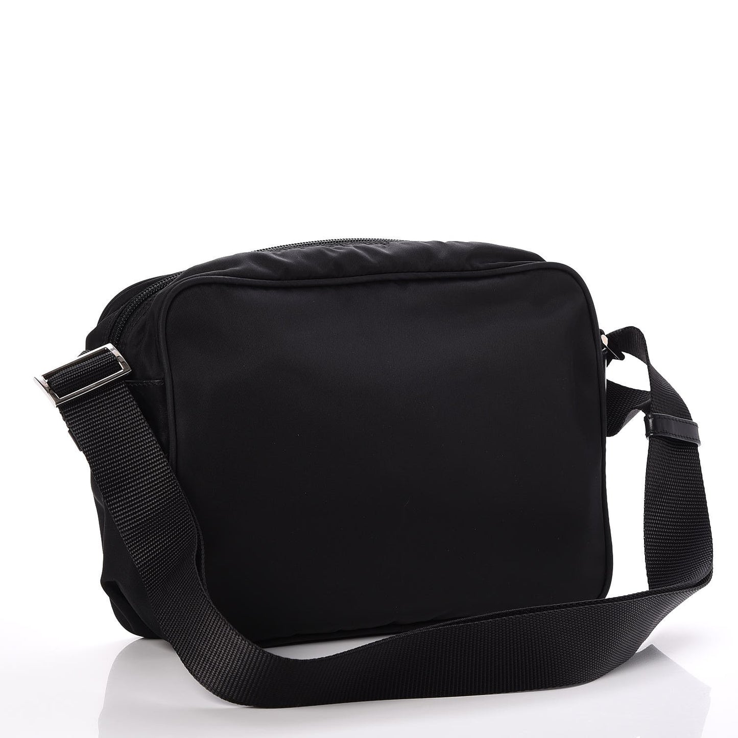 Nylon Vela Messenger Bag Black