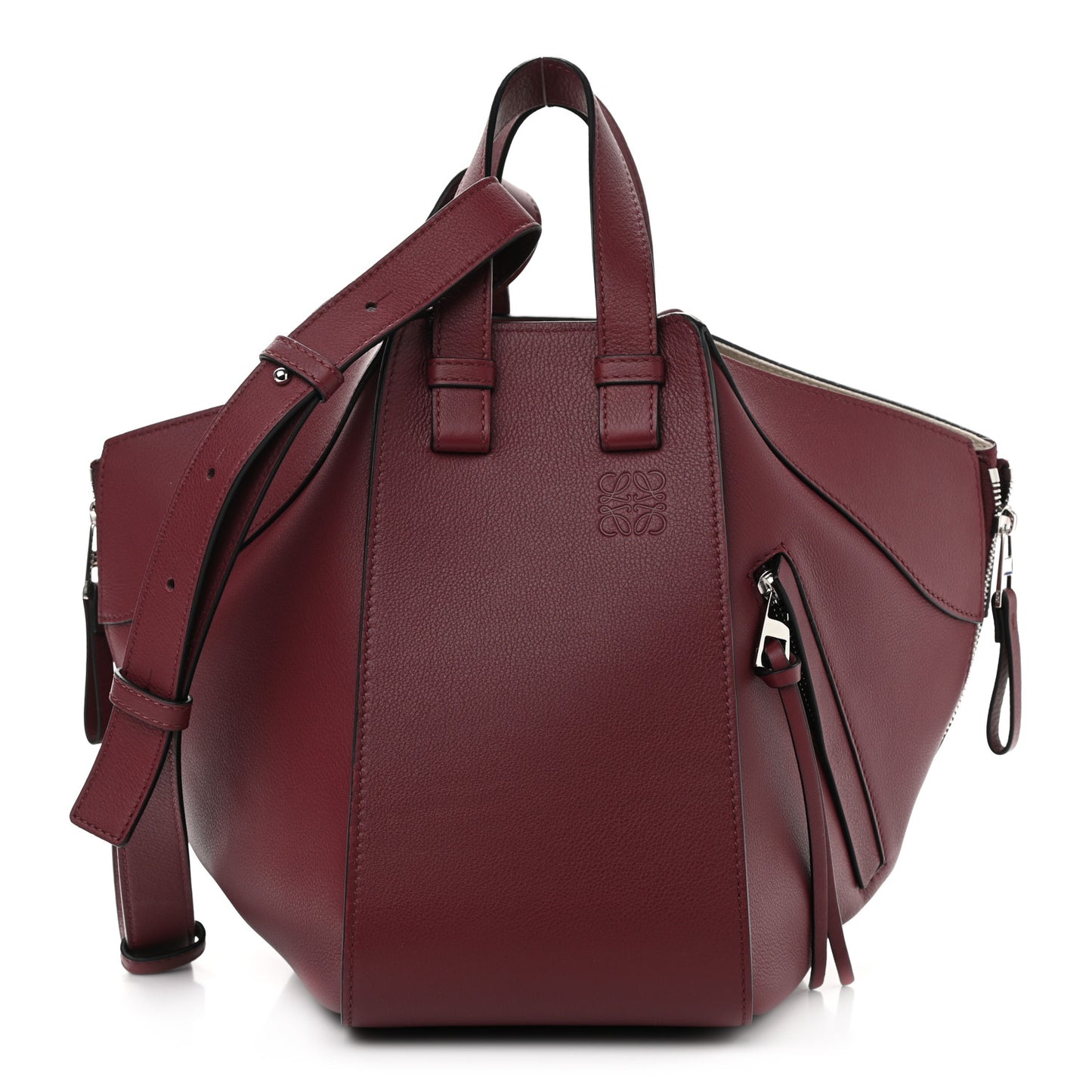 Calfskin Medium Hammock Shoulder Bag Malbec