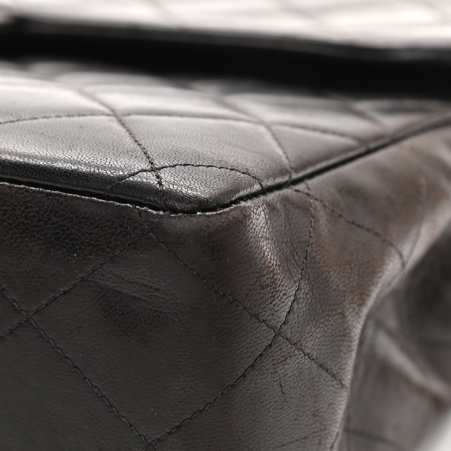 Chanel Lambskin Quilted XL Jumbo Single Flap Black 28 of 33