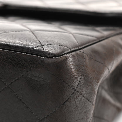 Chanel Lambskin Quilted XL Jumbo Single Flap Black 28 of 33
