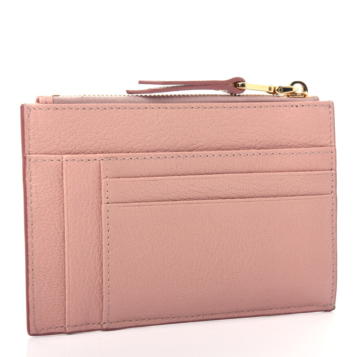 Miu Miu Madras Colour Zip Card Case Orchidea 3 of 7
