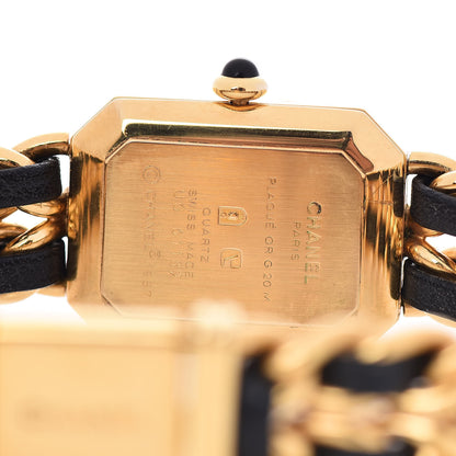 Chanel Stainless Steel Lambskin 20mm Chain Premiere Quartz Watch Gold XL 5 of 5