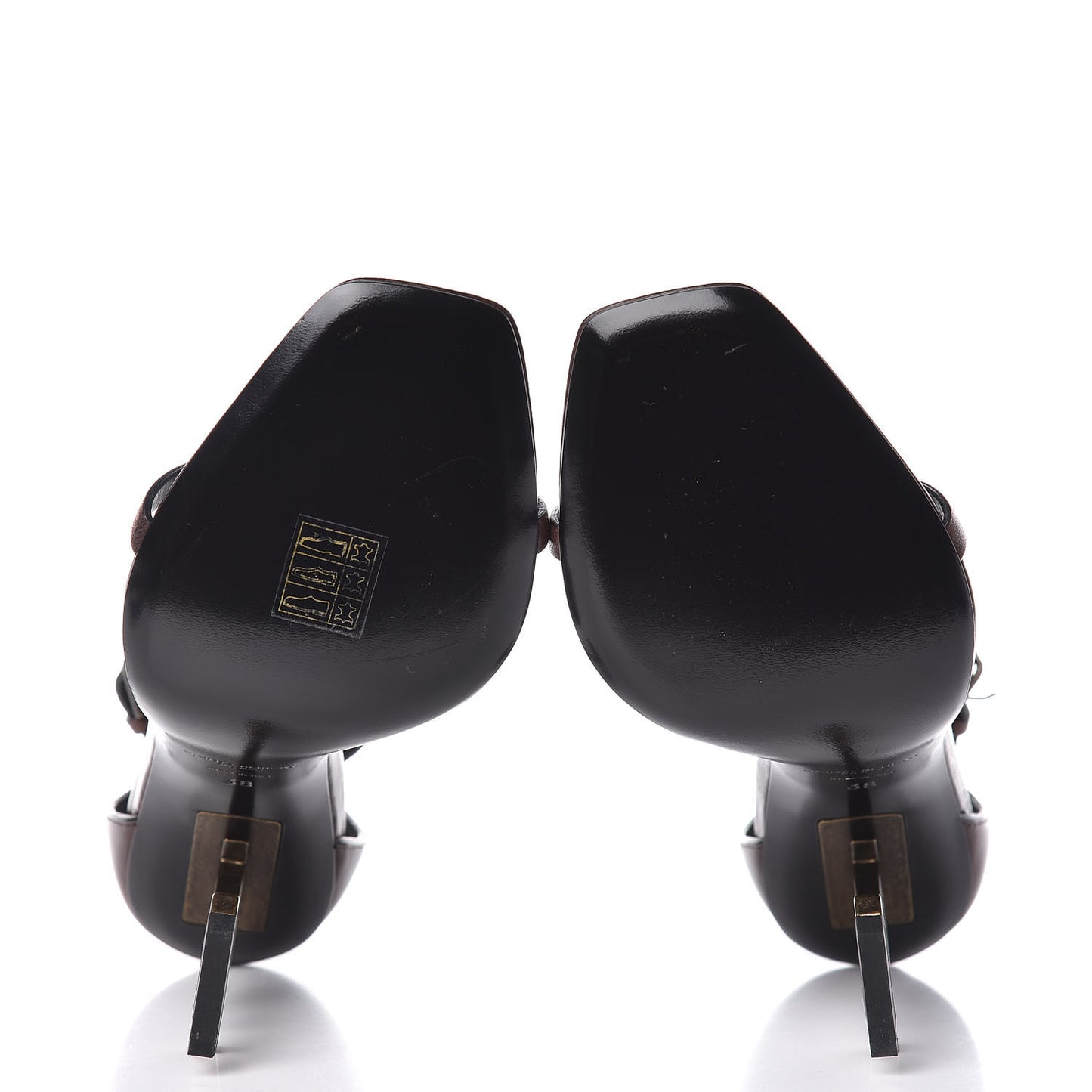Calfskin Opyum Sandals 38 Brown