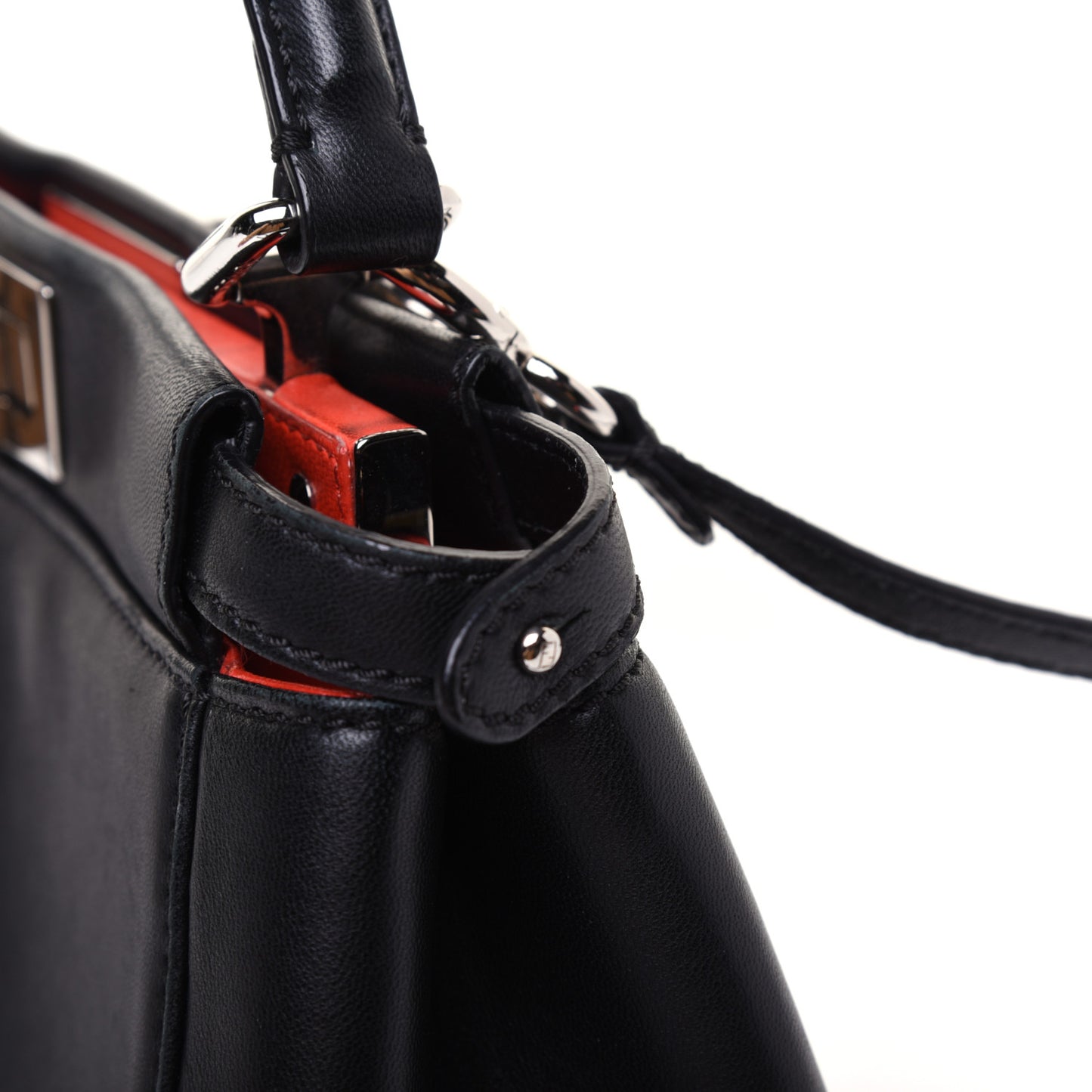 Nappa Karung Monster Eyes Mini Peekaboo Iconic Satchel Black Papavero