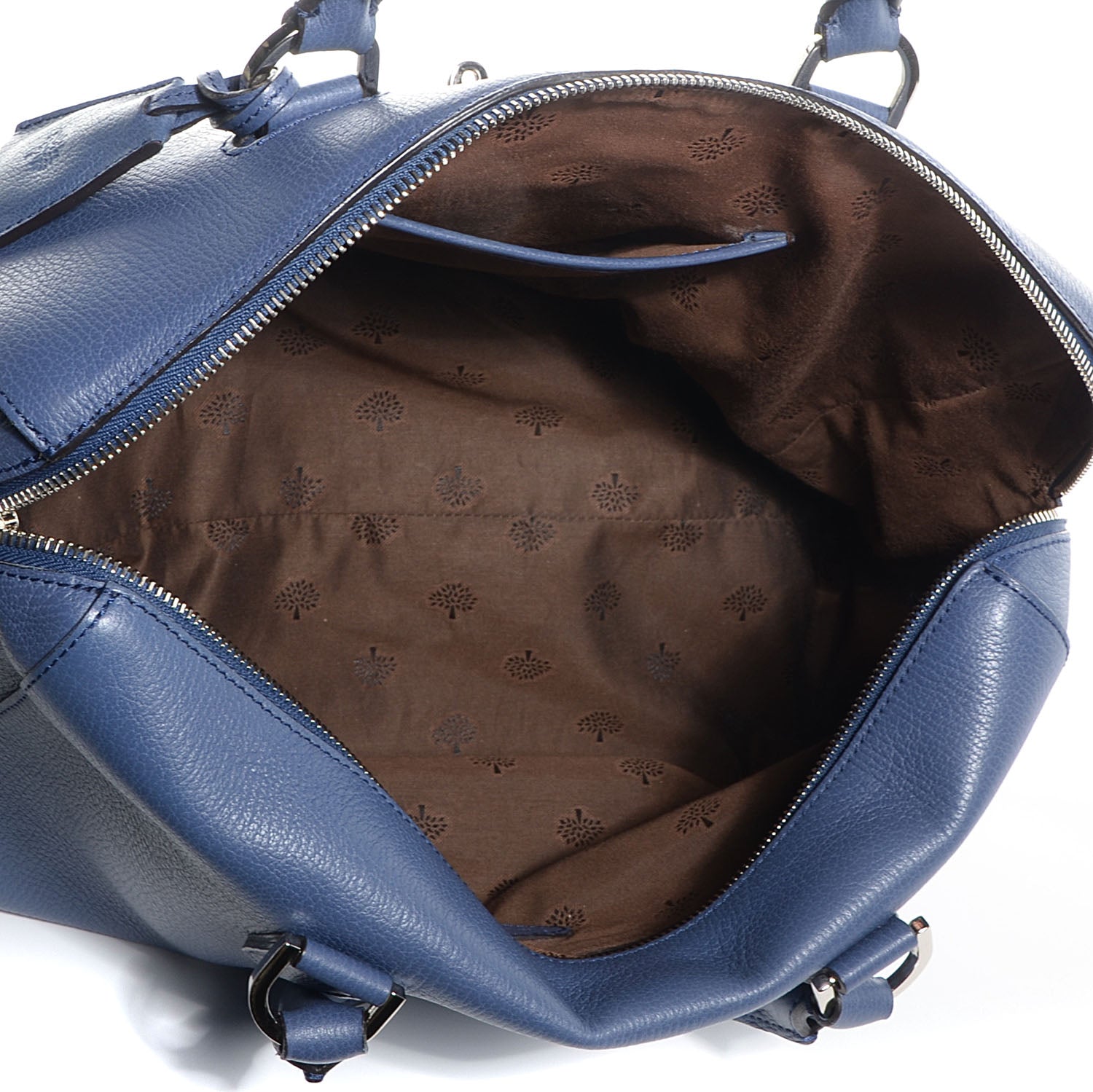 Mulberry Grainy Leather Large Del Rey Satchel Slate Blue 6 of 11