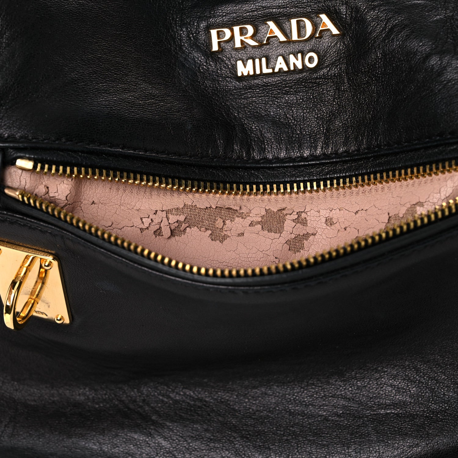 Prada Soft Calfskin Shopping Tote Black 14 of 15