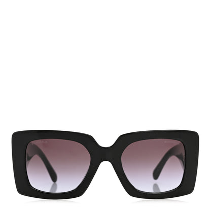 Chanel Acetate Pearl Rectangle Sunglasses 5480-H-A Black 2 of 8