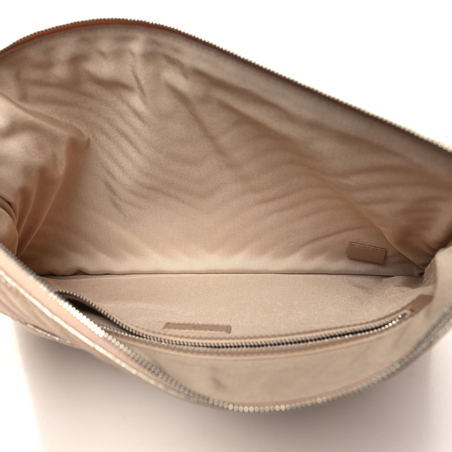 Chanel Iridescent Caviar Chevron Quilted Medium Cosmetic Case Light Gold 5 of 11