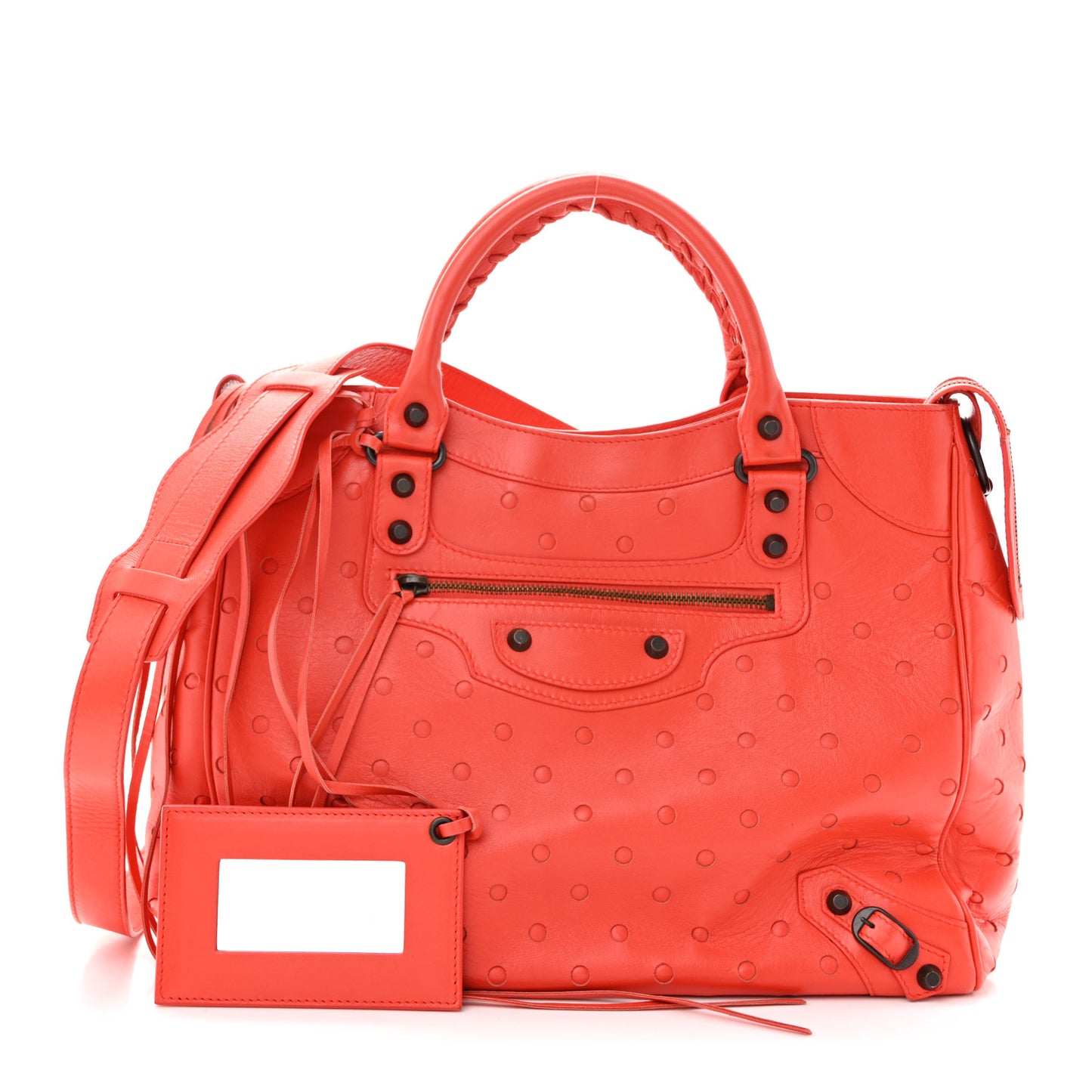 Agneau Perforated Classic Hardware Velo Rouge Grenade