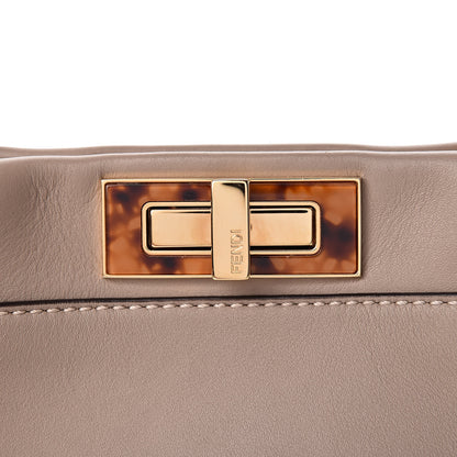 Fendi Vitello Seta Plexiglass Tortoise Medium Peekaboo Iconic Satchel Tortora 10 of 13