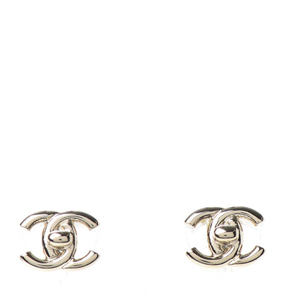 Chanel Metal CC Turnlock Earrings Gold 1 of 4