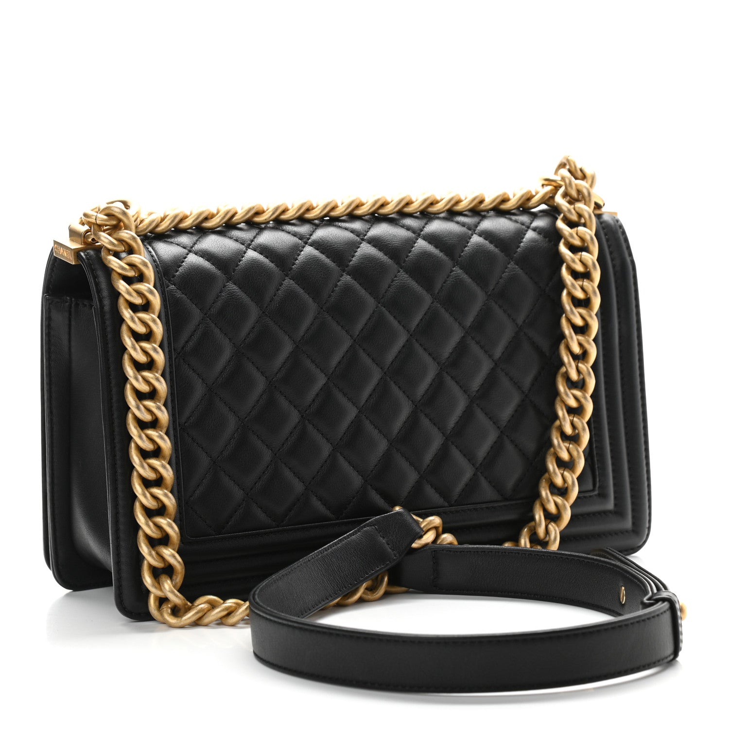 Chanel Calfskin Quilted Medium Boy Flap Black 3 of 13