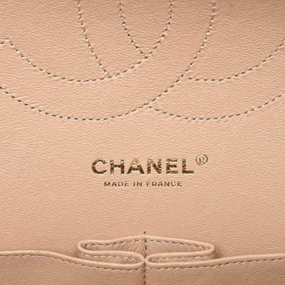 Chanel Caviar Quilted Jumbo Double Flap Beige 6 of 8