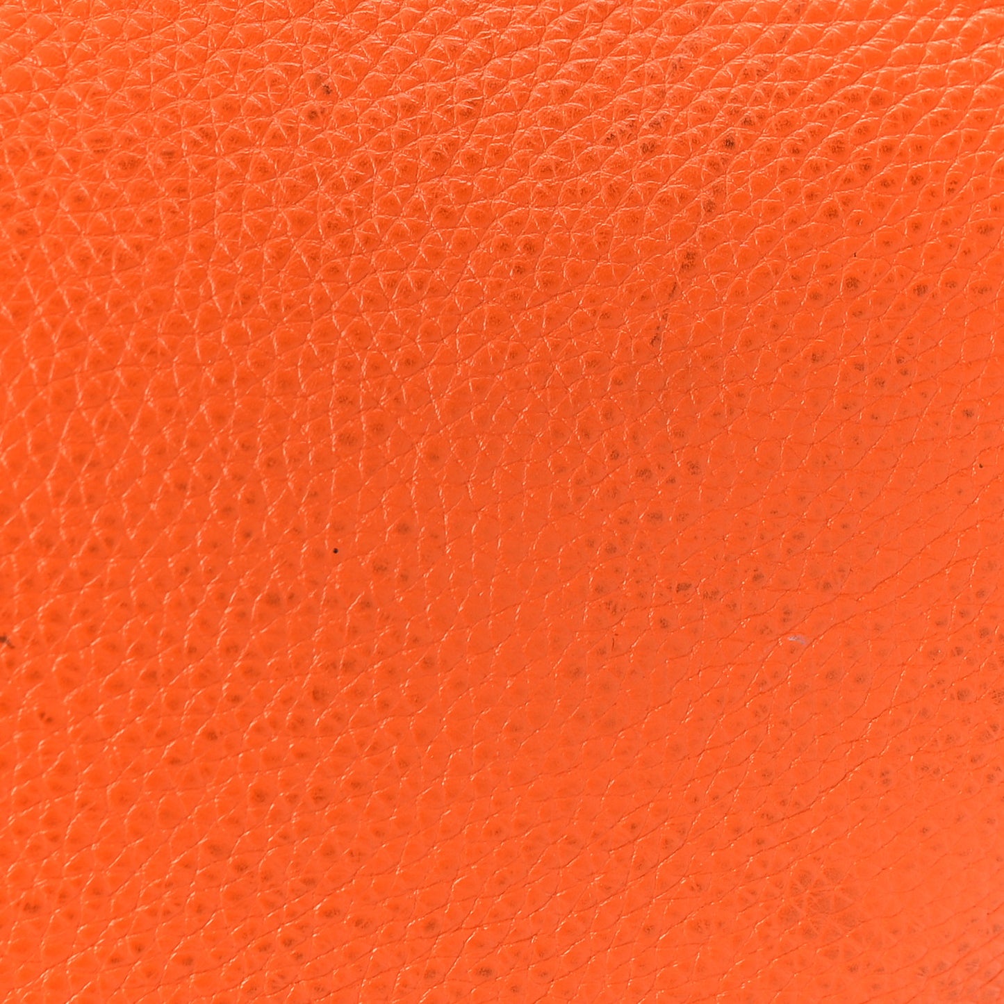 Heavy Grain Calfskin City Weekender Duffle Bag Orange