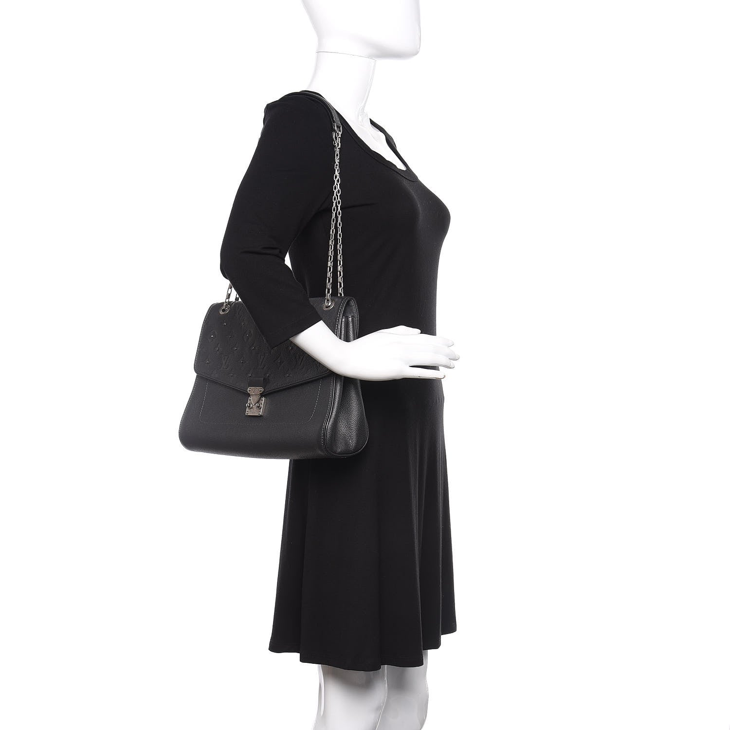 Louis Vuitton Empreinte Studded Saint Germain MM Platine 2 of 9