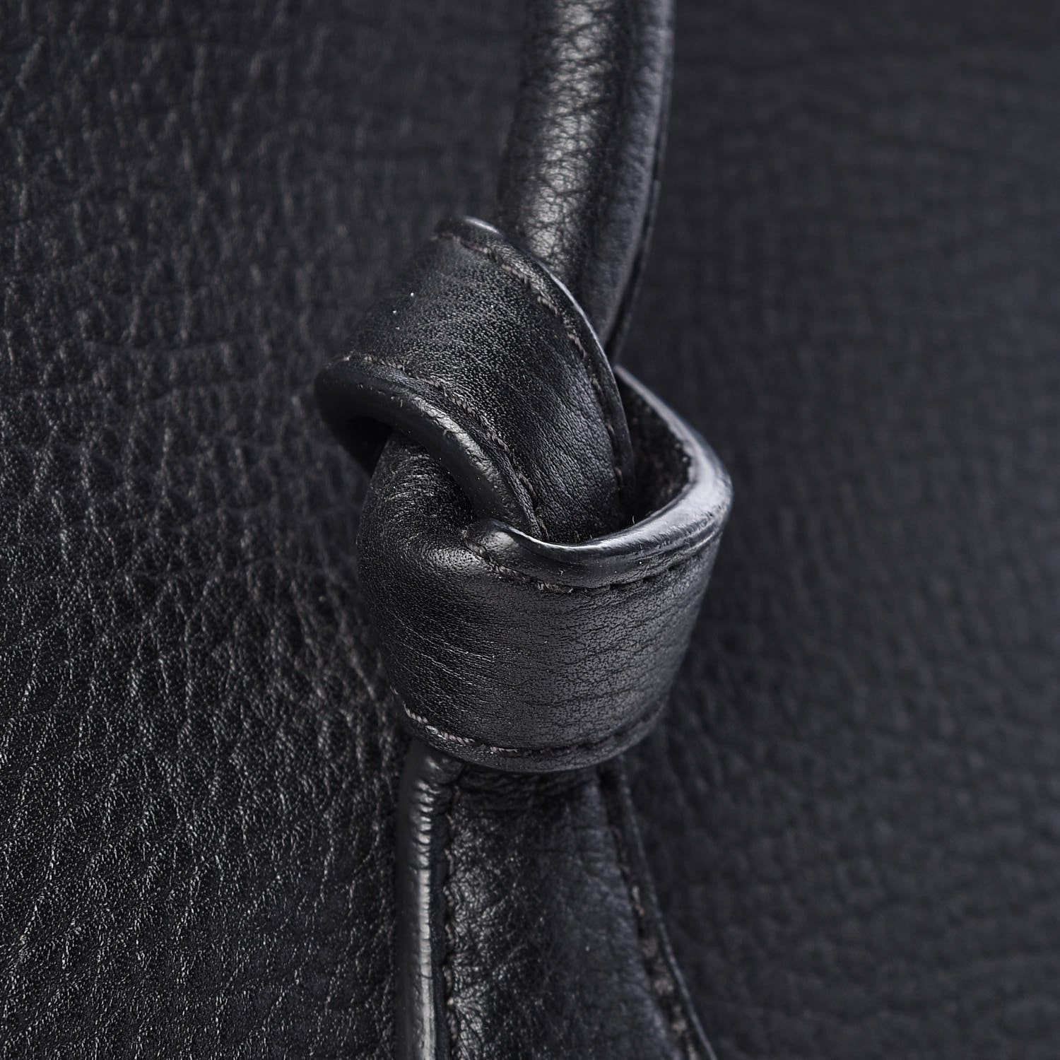 Celine Crisped Calfskin Medium Tie Knot Tote Black 10 of 17