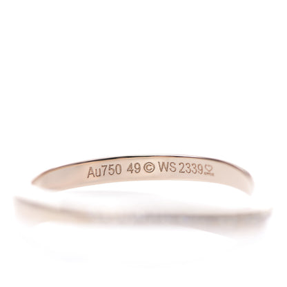 Cartier 18K Pink Gold Diamond Ballerine Wedding Band Ring 49 5 5 of 6