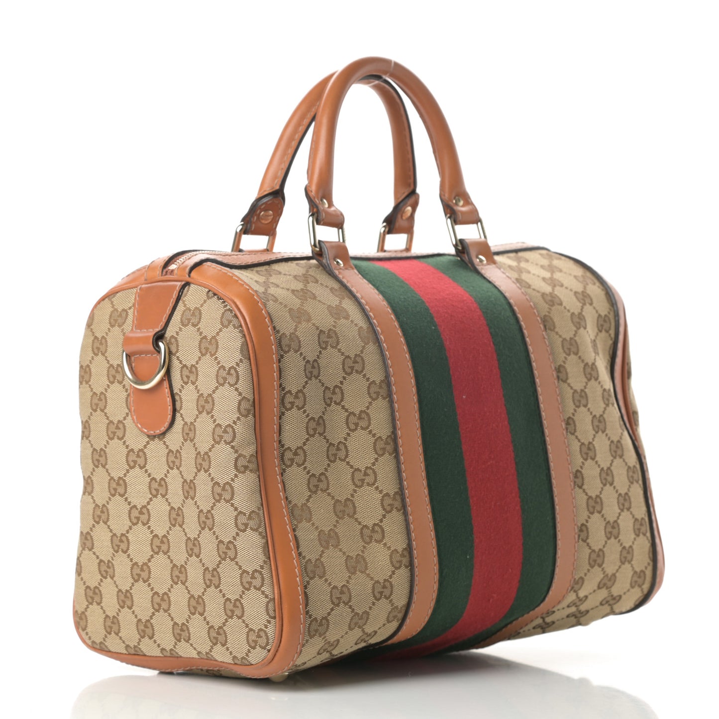 Monogram Vintage Web Medium Boston Tobacco