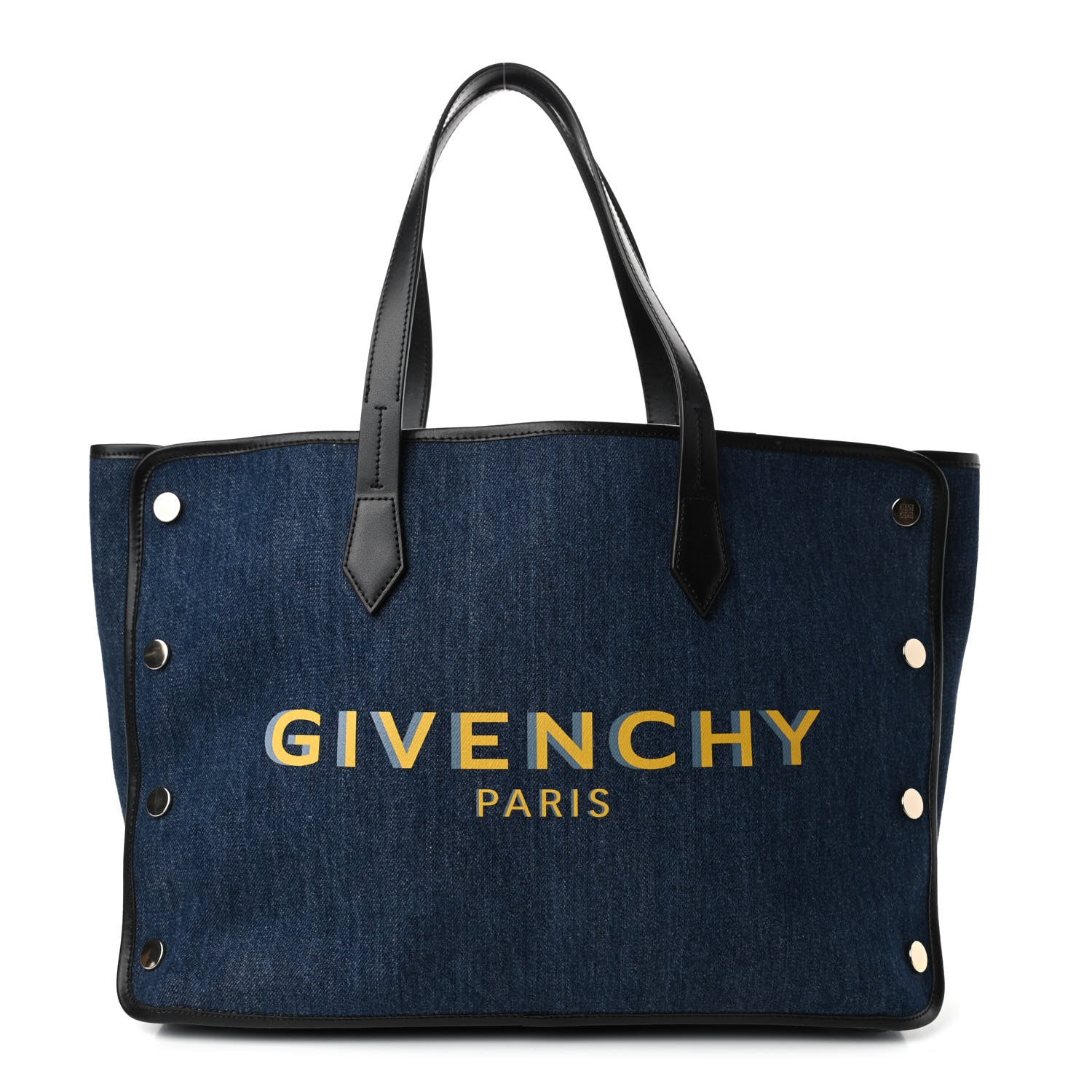 Givenchy Denim Medium Logo Bond Shopper Tote Blue 1 of 4